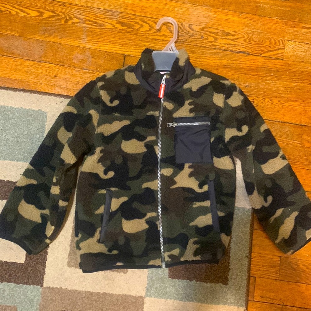 Wonder nation kids Sherpa jacket camo